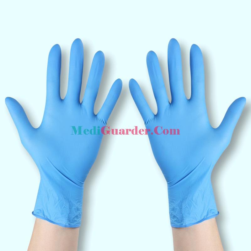 Supply Medical Disposable Nitrile Gloves,Blue,Examination gloves