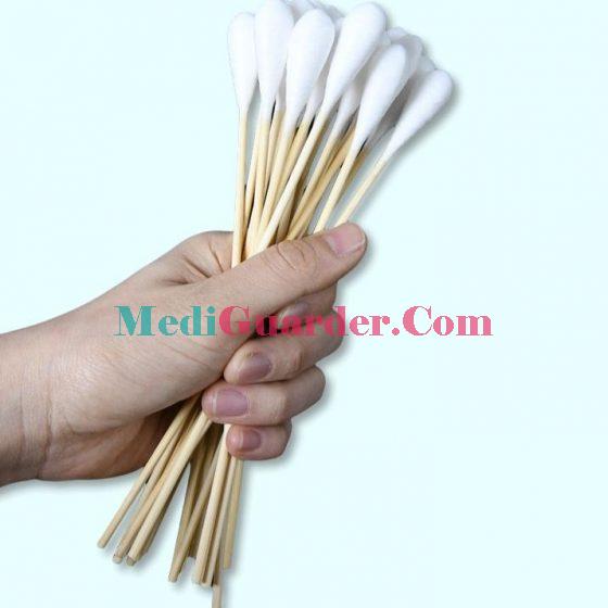 Disposable 20cm length large-headed cotton swab for gynecological disinfection