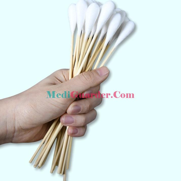 Disposable 20cm length large-headed cotton swab for gynecological disinfection