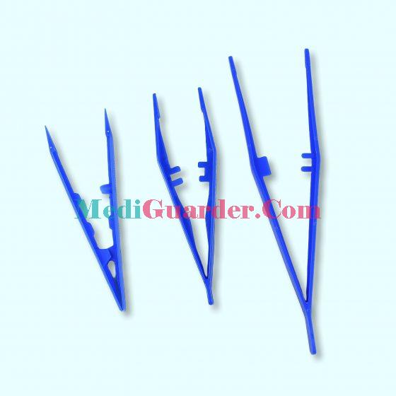 Medical Disposable Plastic Tweezers, Individually Packaged