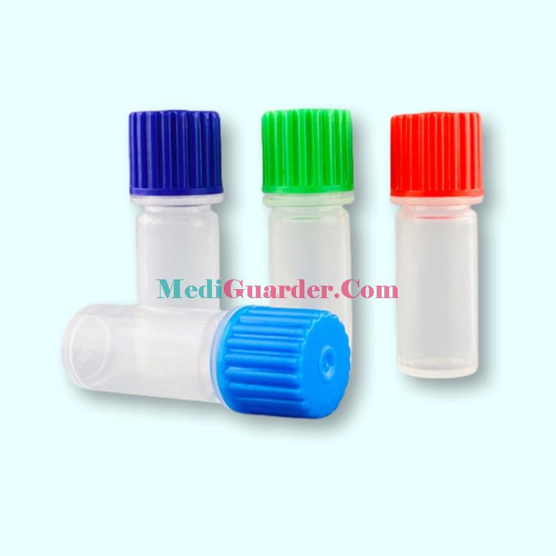 Disposable Sampling Tubes,Plastic Reagent Tubes with Screw Caps