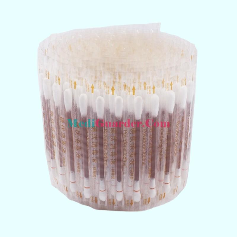 Disposable Cotton Swabs with iodophor Disinfection, Single – use Iodophor – soaked Cotton Swabs