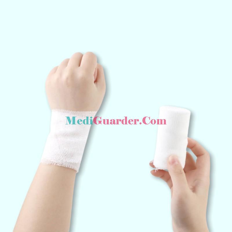 medical degreased gauze bandage roll