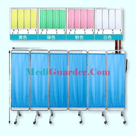 Hospital Folding Privacy Screens, Steel Alloy Multi - Purpose Screen, Folding Screens Room Dividers