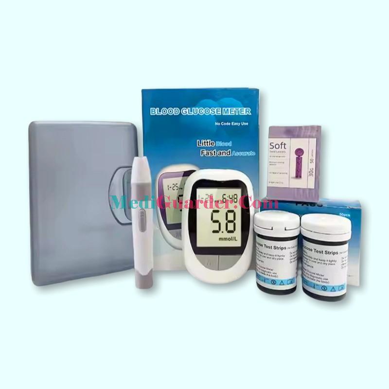 Medical Blood Glucose Meter, Blood Sugar Monitor Glucometer Kit
