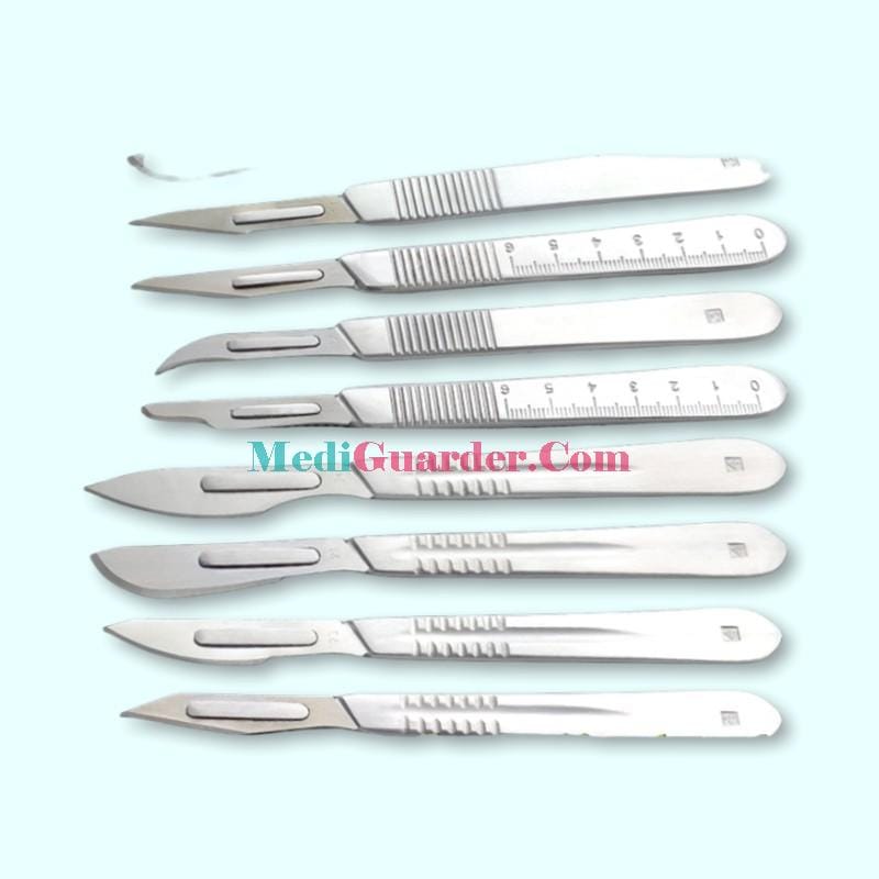 Medical Stainless Steel Scalpel Handle,Surgical Handle for Scalpel, Medical Scalpel Grip