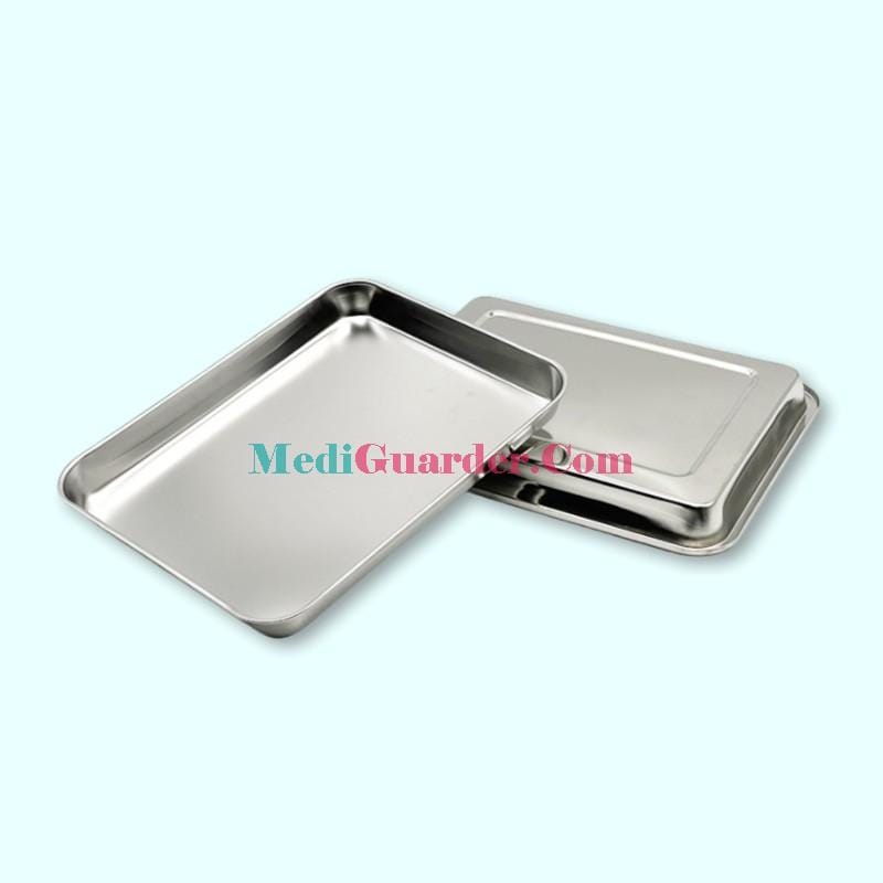 Medical Stainless – Steel Square Tray, Square Corrosion-resistant Tray for Medical Use
