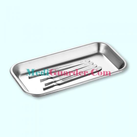 Medical Stainless - Steel Square Tray, Square Corrosion-resistant Tray for Medical Use