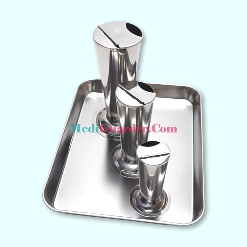 Stainless Steel Tweezer Cylinder, Tweezer Storage Jar, Tweezer Container