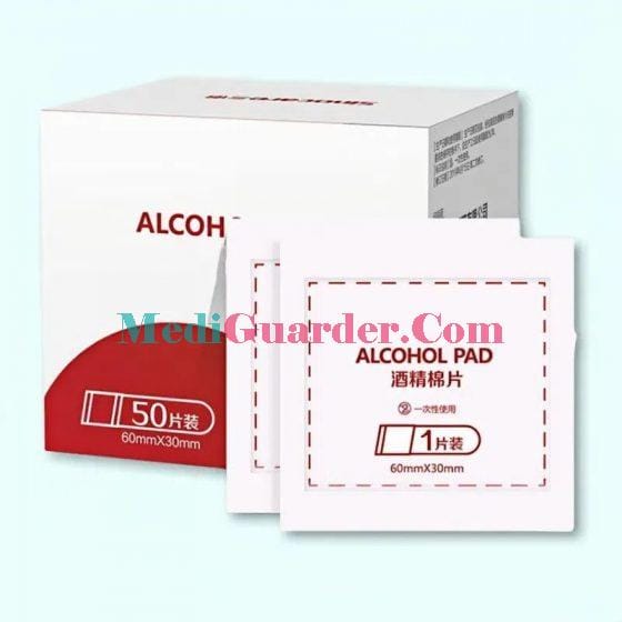 Disposable Medical Alcohol Cotton Pads, Single - use Alcohol - soaked Cotton Pads