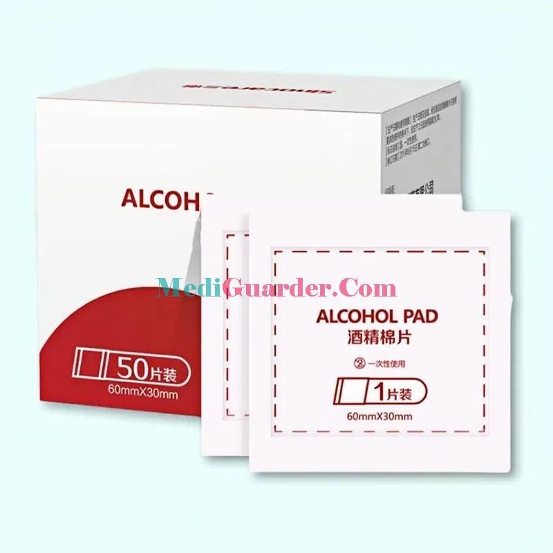 Disposable Medical Alcohol Cotton Pads, Single – use Alcohol – soaked Cotton Pads